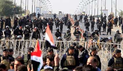 درگیری طرفداران مقتدی صدر با نیروهای عراقی‎ | تصاویر