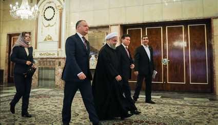Pres. Rouhani meets with Moldovan counterpart
