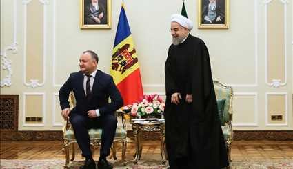 Pres. Rouhani meets with Moldovan counterpart