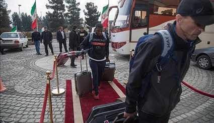 American free style wrestlers arrive in Kermanshah