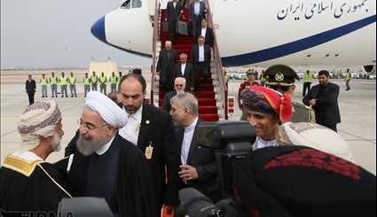 Iranian President arrived in Oman