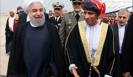 Iranian President arrived in Oman