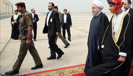 Iranian President arrived in Oman