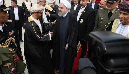 الرئيس الإيراني الدخول إلى عمان