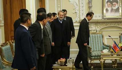 Larijani meets with N Korean official