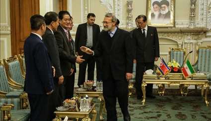 Larijani meets with N Korean official