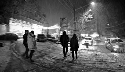 Snowfall in Mashhad