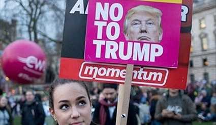 Thousands Protest over Donald Trump's State Visit to UK
