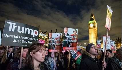 Thousands Protest over Donald Trump's State Visit to UK