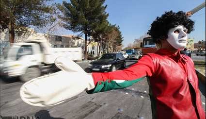 الأحرف حركة المرور في شوارع أصفهان