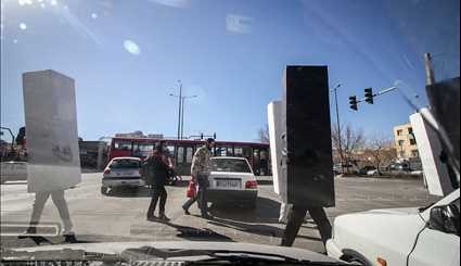 الأحرف حركة المرور في شوارع أصفهان