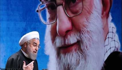Rouhani attends congress on 2017 Presidential Elections