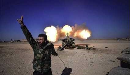 Iraqi Popular Forces in Battle with ISIL Terrorists, West of Tal Afar