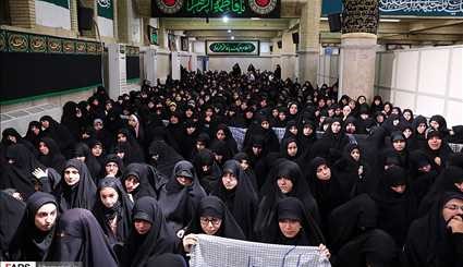 اولین شب عزاداری فاطمیه ۱۴۳۸ در حسینیه امام خمینی | تصاویر