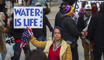 Native American People Protest Dakota Access Pipeline
