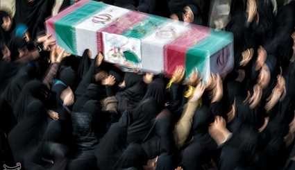 تشییع دو شهید گمنام در شهرستان خمین | تصاویر