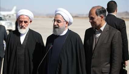 Rouhani arrives in Sistan and Baluchistan border province