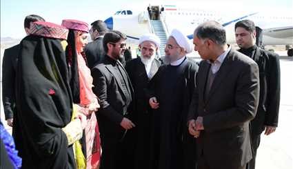 Rouhani arrives in Sistan and Baluchistan border province