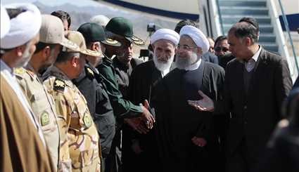 Rouhani arrives in Sistan and Baluchistan border province