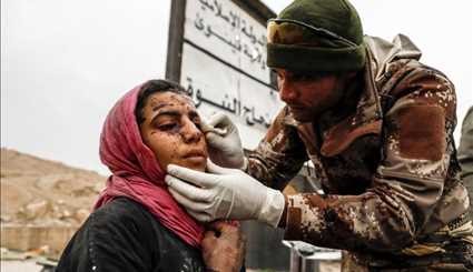 کلینیک موقت برای مداوای مجروحان جنگ موصل | تصاویر