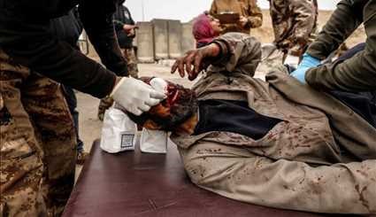 کلینیک موقت برای مداوای مجروحان جنگ موصل | تصاویر