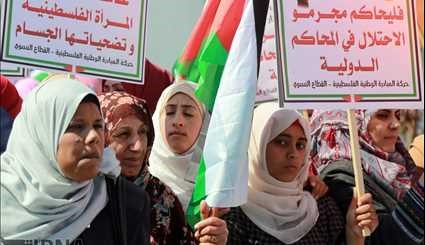 روز جهانی زن در غزه/ تصاویر