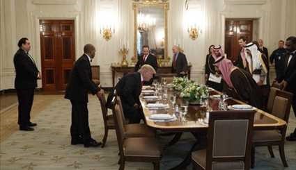 تصاویر ضیافت ناهار ترامپ برای جانشین ولیعهد عربستان