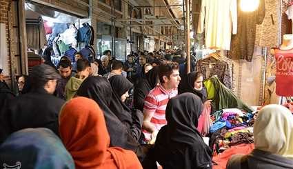 شلوغی بازار تهران در آستانه نوروز/ تصاویر