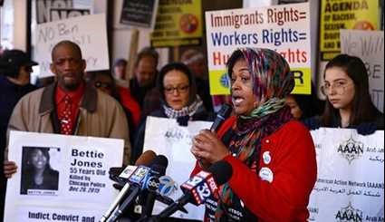 Protest in Chicago against President Trump's Travel Ban