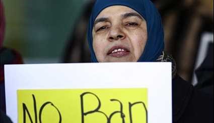 Protest in Chicago against President Trump's Travel Ban