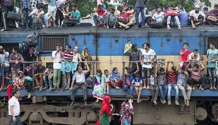 قطار سواری در بنگلادش | تصاویر
