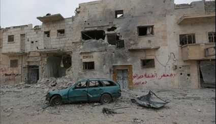 ISIL, Turkish Army, Ankara-Backed Militants Leave Al-Bab in Ruins