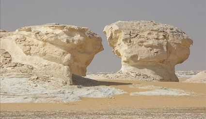 بالصور...الصحراء البيضاء في الفرافرة بمحافظة الوادي الجديد في مصر