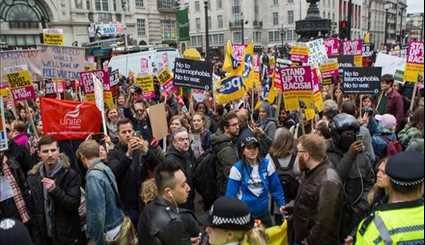 30,000 Protest against US President, UK Government, Brexit in London