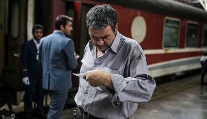 مسافران در راه آهن تهران | تصاویر