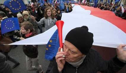 EU treaty anniversary sees protests and marches in major cities