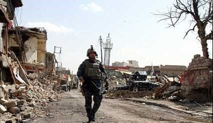 قوات الأمن العراقية تبحث الإرهابيين داعش في الموصل