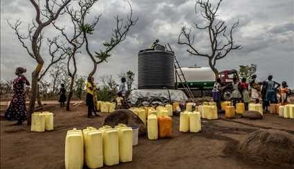 Trucking water to Uganda's refugee camps