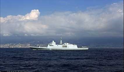 رزمایش مشترک نیروی دریایی لبنان و فرانسه | تصاویر