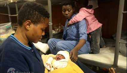 نجات نوزاد 4 روزه از مدیترانه