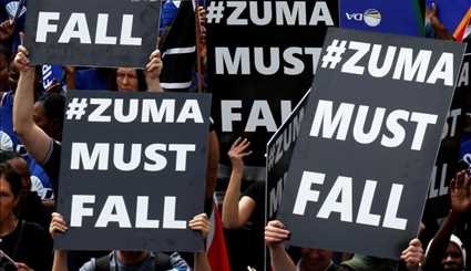 South Africans protest against President Zuma