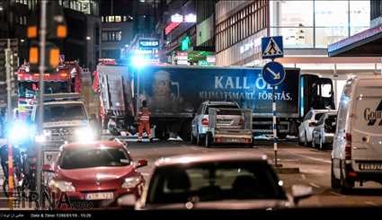حادثه تروریستی در استکهلم سوئد/ تصاویر