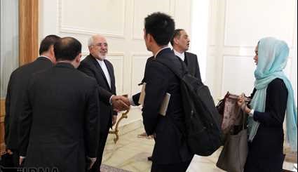لقاءات وزير الخارجية الايراني صباح اليوم السبت /صور