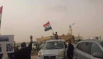 مسيرة مؤيدة للرئيس السوري بشار الاسد و منددة بالعدوان الاميركي على سوريا في بن وليد ليبيا