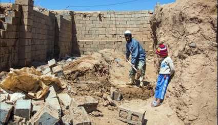 روستای زلزله زده«آلمجوق»در تربت جام | تصاویر