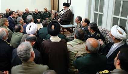 Leader receives cmdrs. of Armed Forces