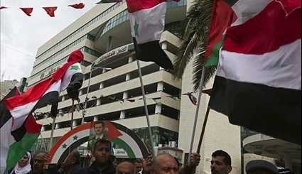Palestinians, Syrian Expats Protest against US Strike in Syria