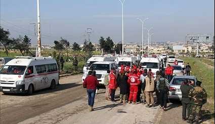 First Convoy of Buses Evacuate Gunmen from Towns in Western Damascus
