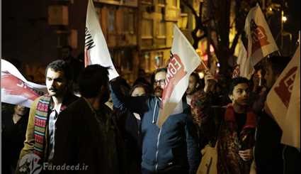 خروج معارضي الرئيس التركي رجب طيب اردوغان الى الشوارع