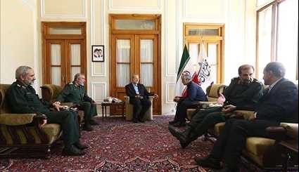 IRGC Qods Force Commander Meets Parliament Speaker